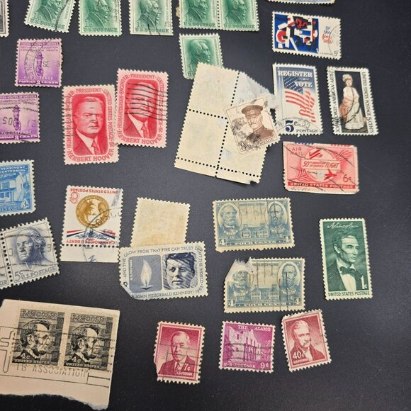 Vintage US Postage Stamp Collection Air Mail Envelopes Historical Lot LI3039 - Picture 8 of 10